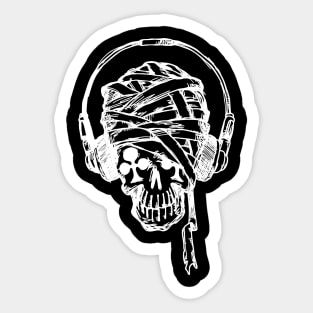 Music Skull Sticker